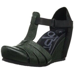 NWOB Otbt Ripley T Strap Leather Wedge Pump